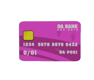 Credit Card Pink