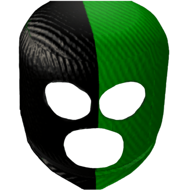 Ski Mask Half Green